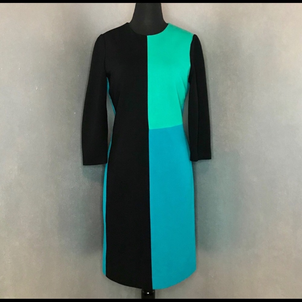 Jersey Colorblocked Dress